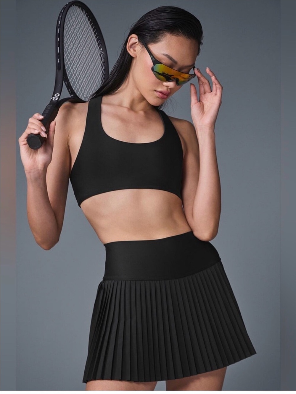 Alo Yoga Grand Slam Tennis Skirt Women Size XS Black